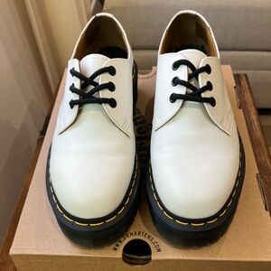 Dr. Martens 1461 white platform $111